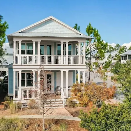 Seaglass Villa Located In Luxurious Watercolor With Bikes And Golfcart